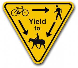 yield sign yellow triangle yield sign yellow triangle