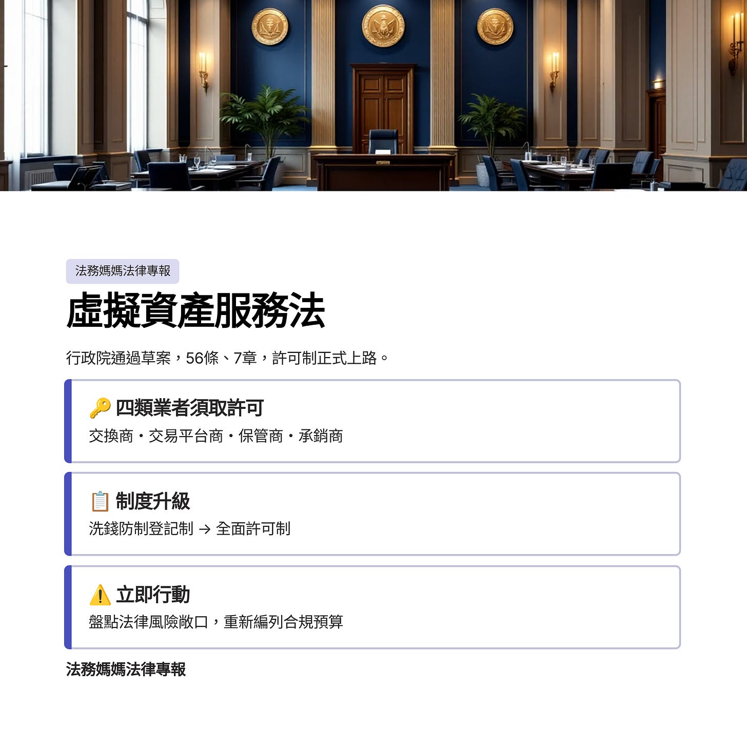 虛擬資產服務法 視覺摘要 虛擬資產服務法 視覺摘要