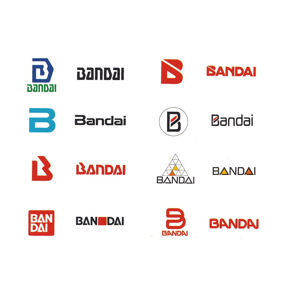 Bandai logo concepts, 1983, PAOS