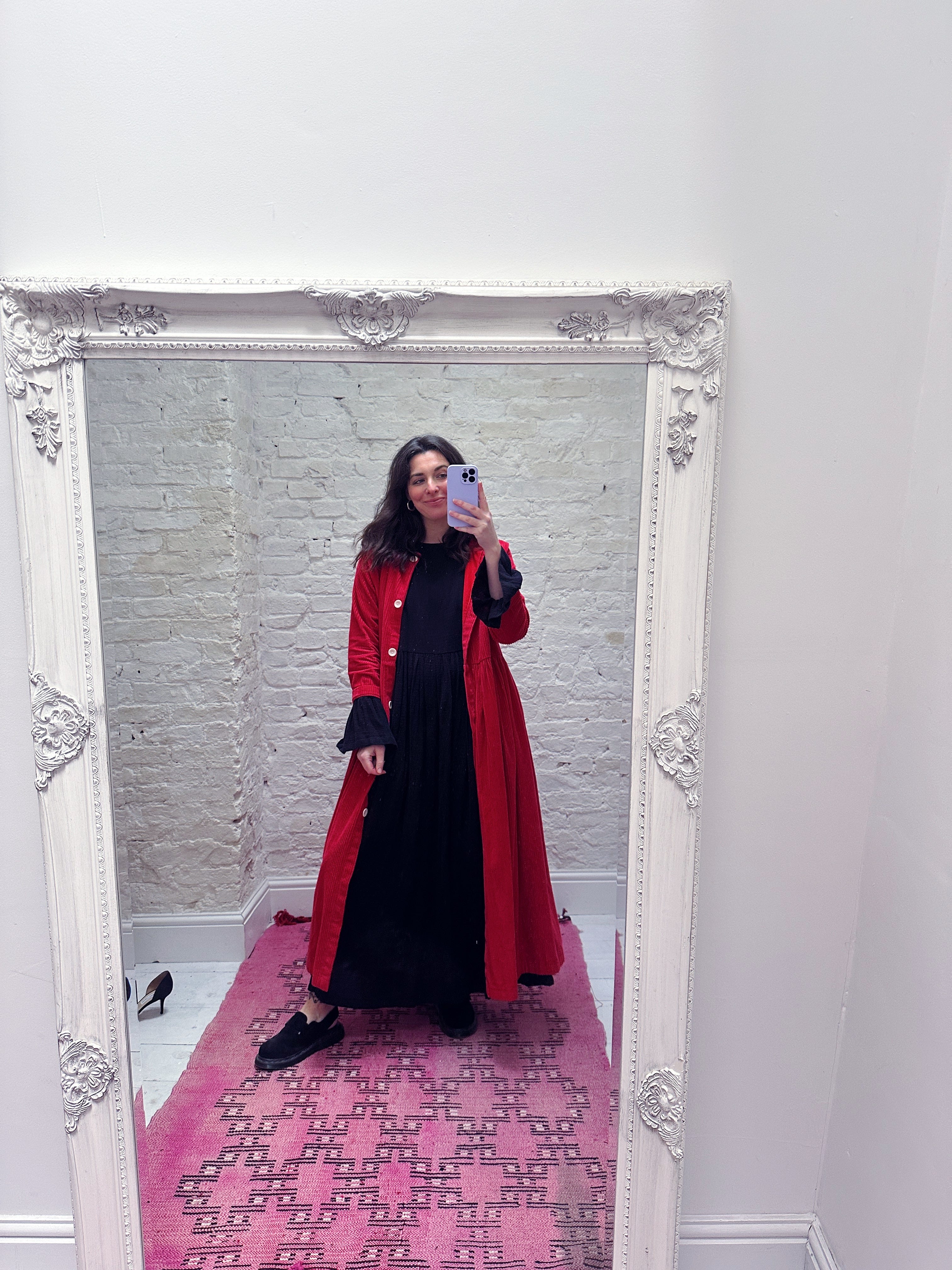 Crimson Coat Dress ... turns out, not just for Christmas. Crimson Coat Dress ... turns out, not just for Christmas.