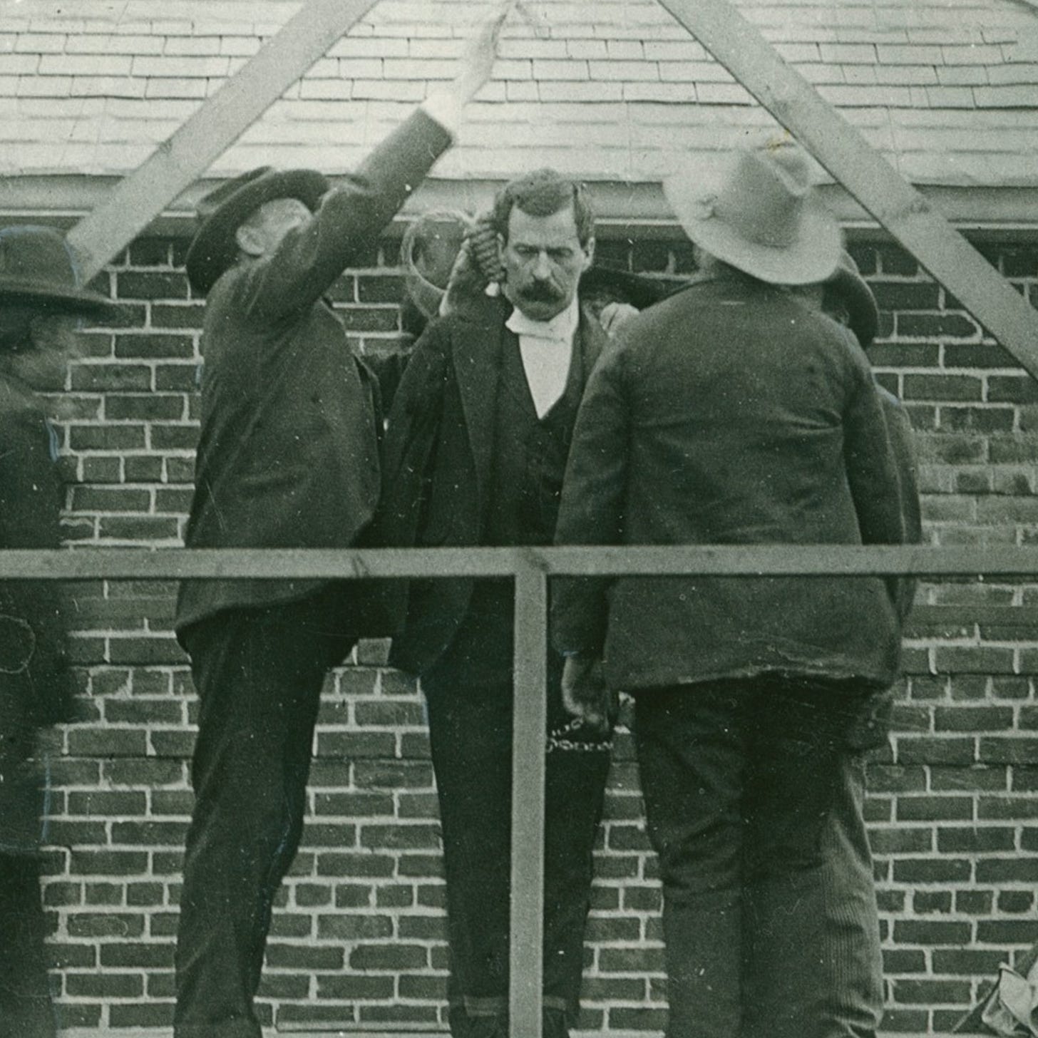 Photo of black jack Ketchum awaiting his execution. Photo of black jack Ketchum awaiting his execution.