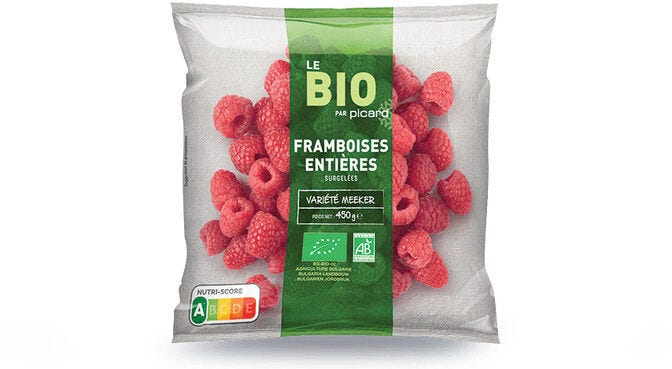 Framboises entières – Picard – 450 g Framboises entières – Picard – 450 g