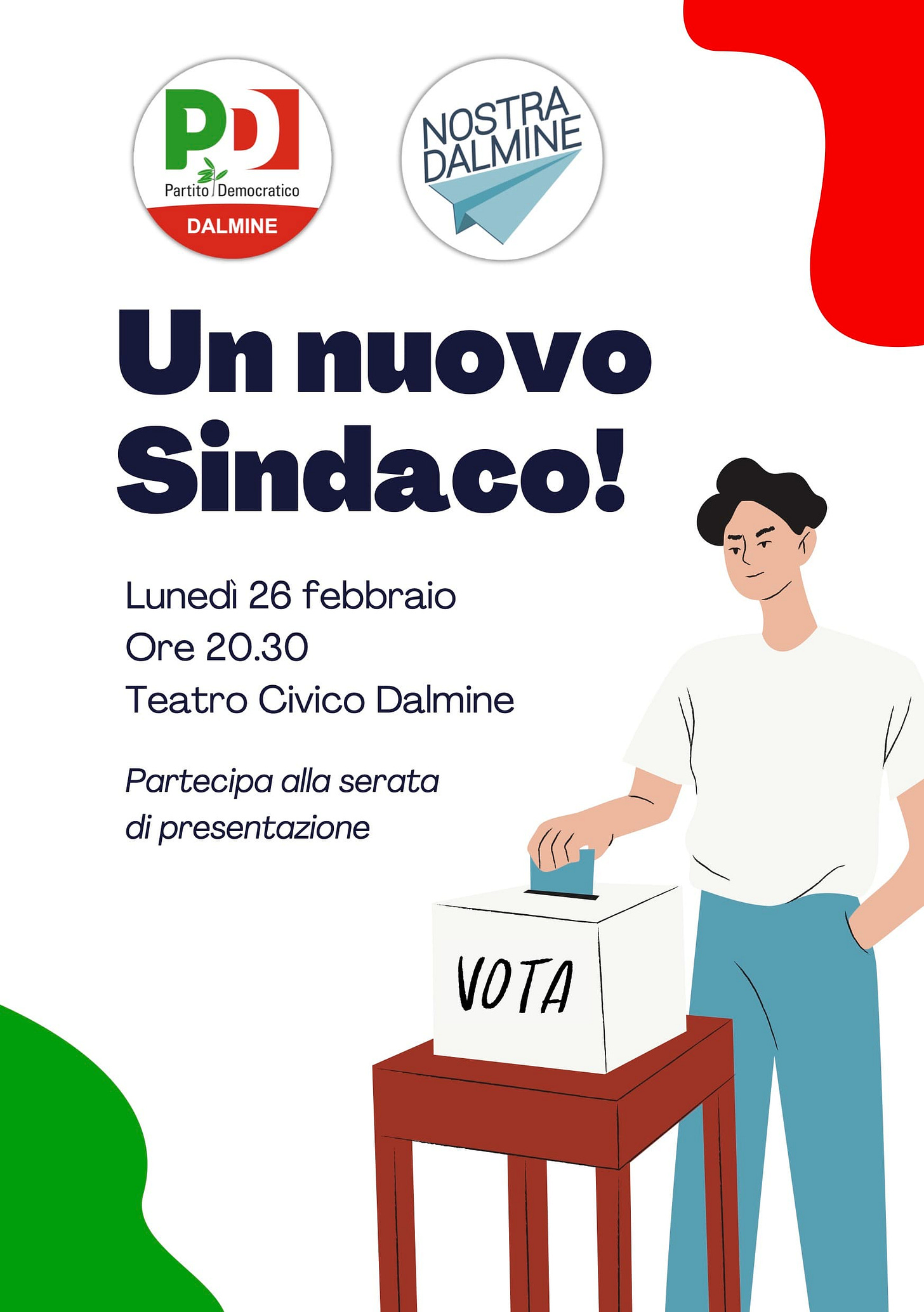 Volantino Lancio Candidato Sindaco