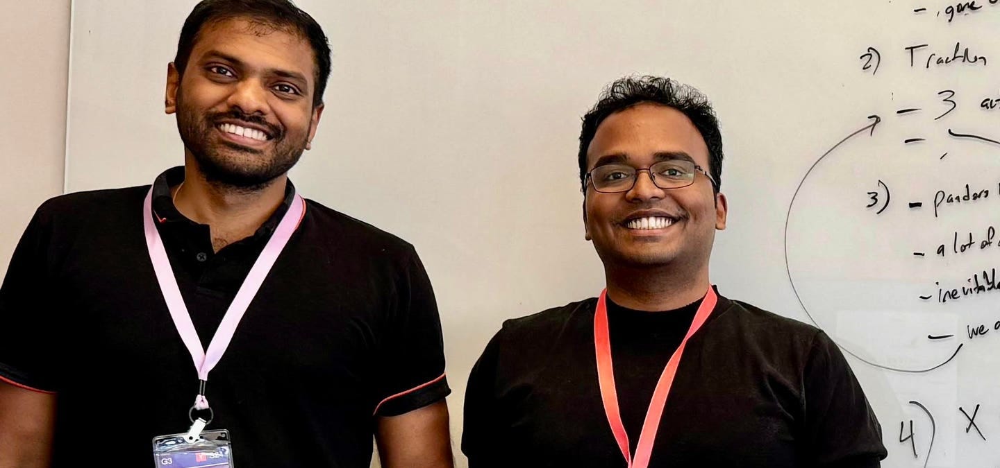 A picture of Unbound Security founders Vignesh Subbiah and Rajaram Srinivasan