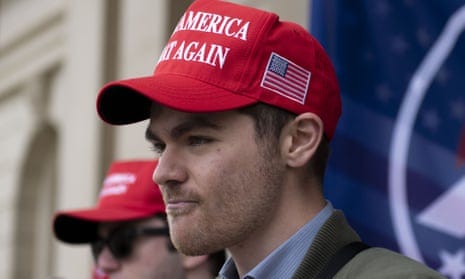 Nick Fuentes, shown in November 2020, had dinner at Mar-a-Lago with Donald Trump and Kanye West. Fuentes has since said the future of the country ‘isn’t Donald Trump’. Nick Fuentes, shown in November 2020, had dinner at Mar-a-Lago with Donald Trump and Kanye West. Fuentes has since said the future of the country ‘isn’t Donald Trump’.