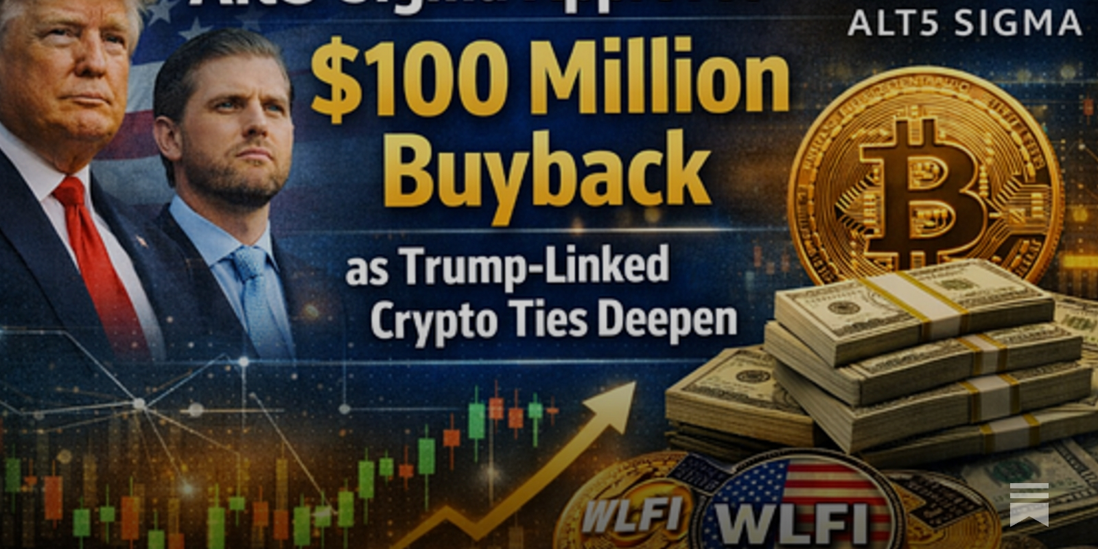 Alt5 Sigma Approves $100 Million Buyback as Trump-Linked Crypto Ties Deepen