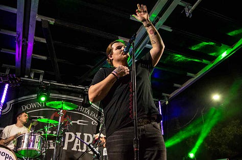 Kolby Cooper performs at the Burn Shop Block Party Wichita Falls, TX