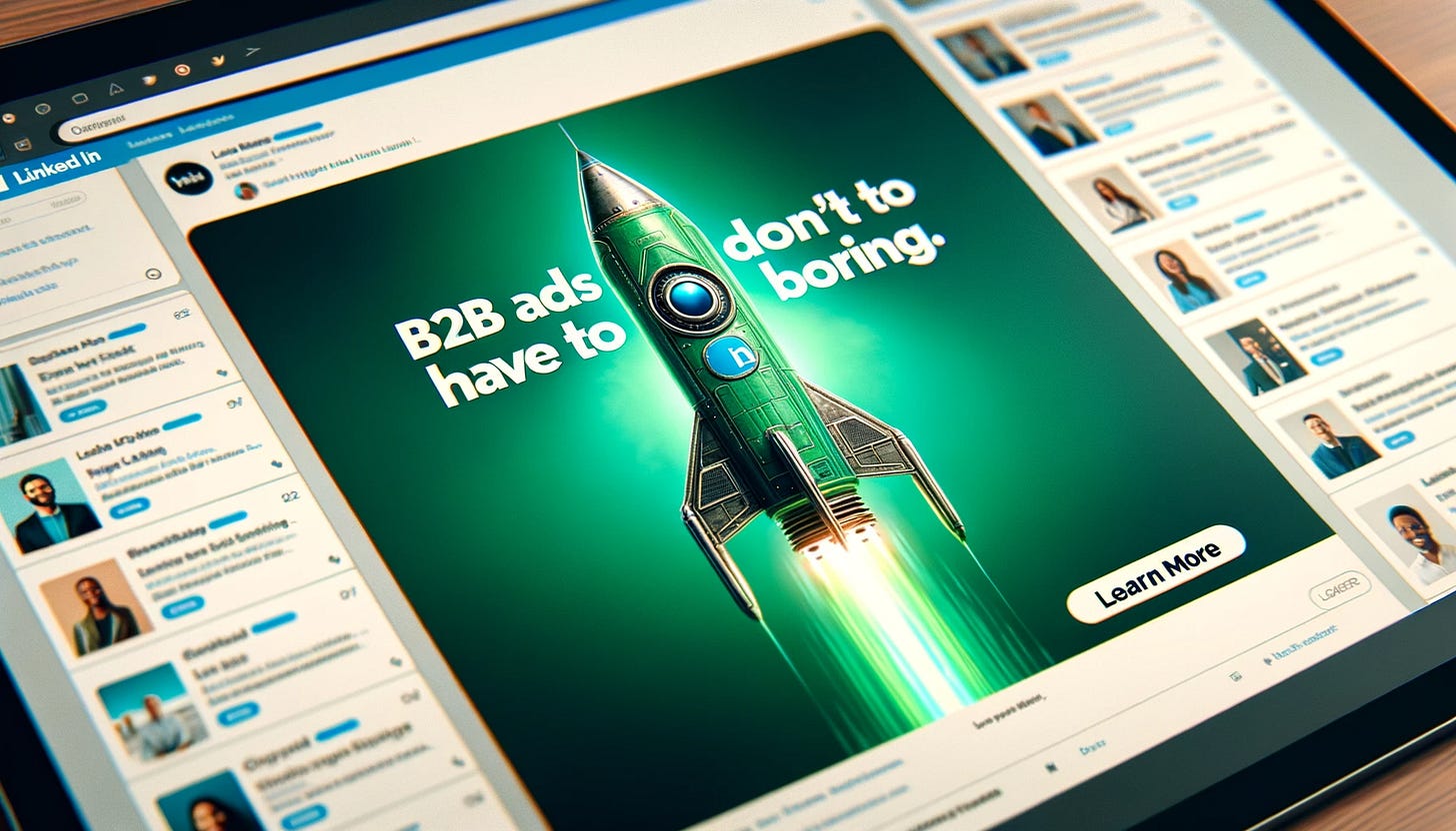 B2B ads don't have to be boring B2B ads don't have to be boring