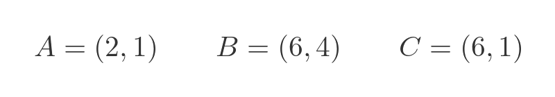 Distance between two points