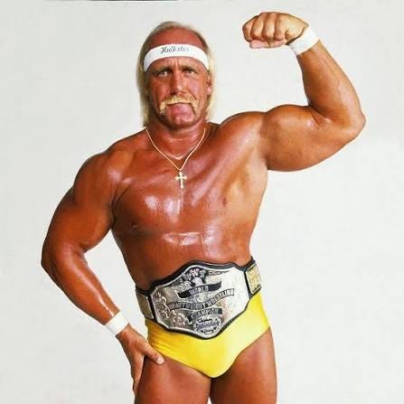 WWF World Heavyweight champion Hulk Hogan in the mid 1980's #wwfworldheavyweightchampionship #hulkhogan #hulkamania #80swrestling #worldwrestlingfederation #legend #icon #wwe WWF World Heavyweight champion Hulk Hogan in the mid 1980's #wwfworldheavyweightchampionship #hulkhogan #hulkamania #80swrestling #worldwrestlingfederation #legend #icon #wwe