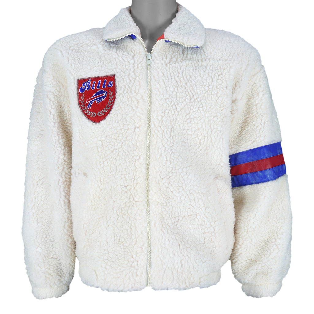 NFL (Spirit) - Buffalo Bills Big Spell-Out Fleece Jacket 1990s Small Vintage Retro Football NFL (Spirit) - Buffalo Bills Big Spell-Out Fleece Jacket 1990s Small Vintage Retro Football