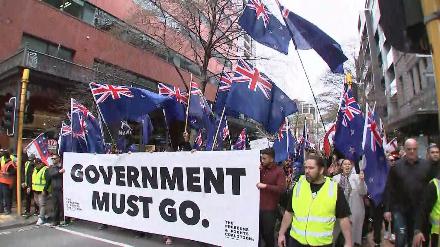 Brian Tamaki announces new political party at protest