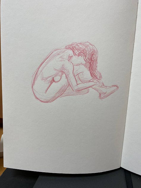life model in cardiff life art drawing