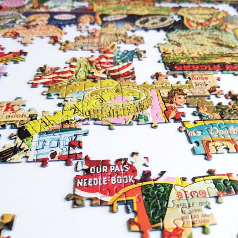 Piatnik Vintage Needle Books Jigsaw Puzzle