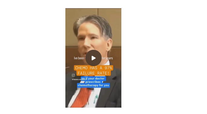 Chemotherapy Failure Rates: Fraudulent and Deadly