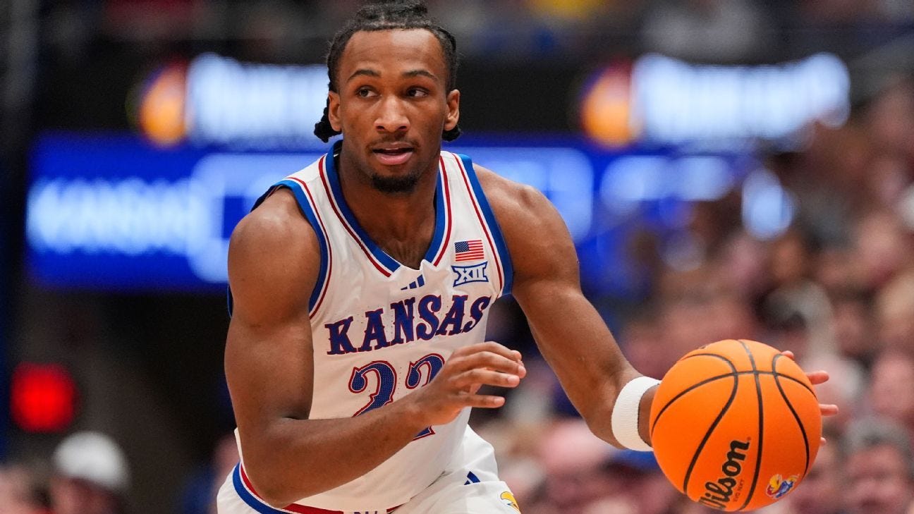 Darryn Peterson has 21 points in 22 minutes in Kansas' win - ESPN