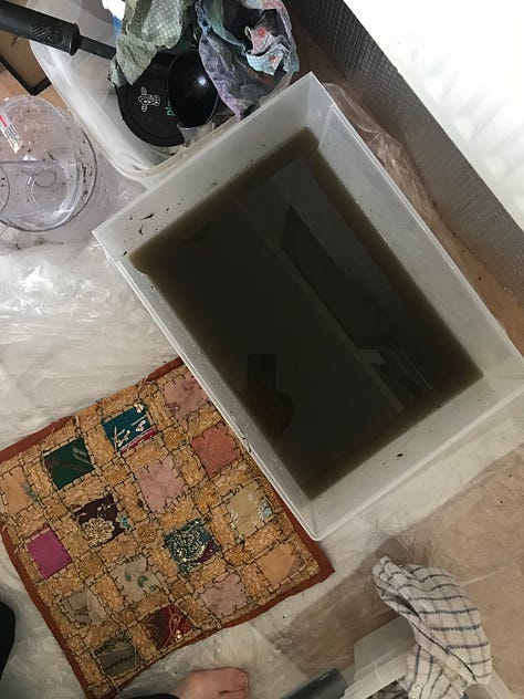 Paper making goat poo art craft -
