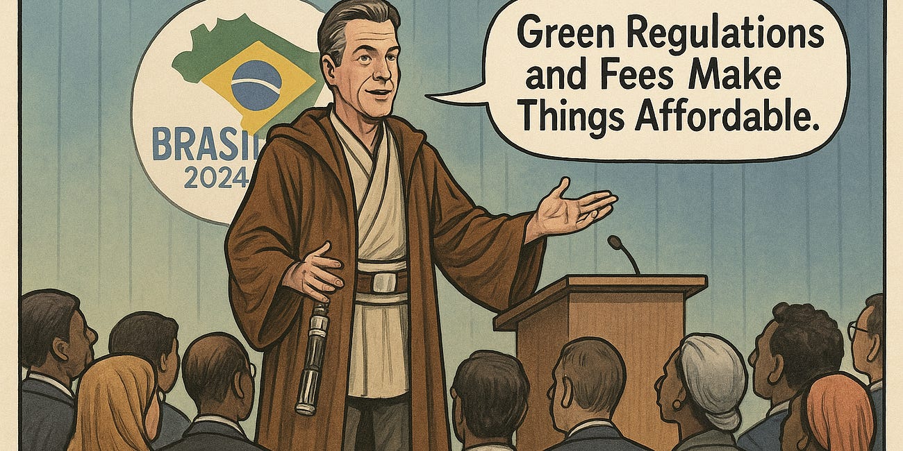 Newsom Went To A U.N. Climate Summit In Brazil Where He Told Lies About “Green Affordability”