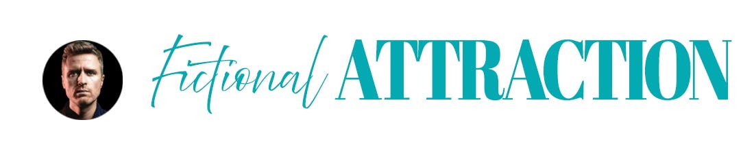 A header saying 'fictional attraction alongside a mugshot of the author