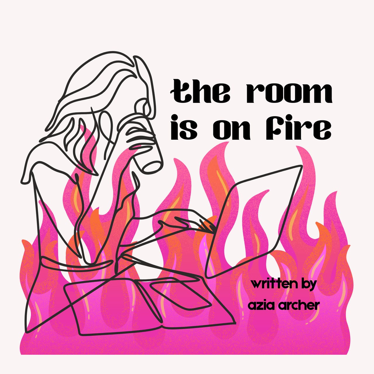 the room is on fire
