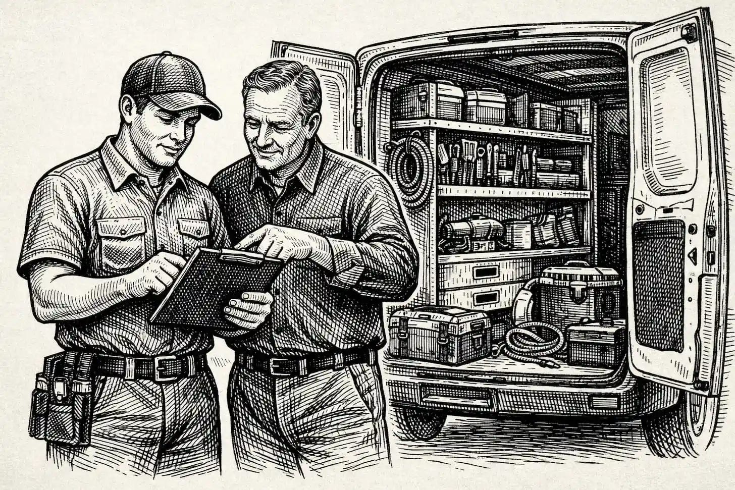 Service Tech Coached By Trainer