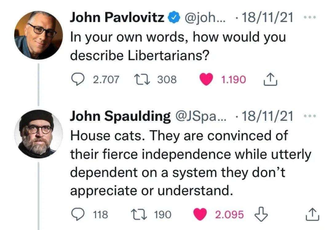 Are Libertarians House Cats?