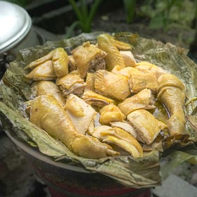 Banana & Lotus Leaf Steamed Chicken