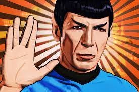 Live long Mr Spock Greeting Card by Tobias Woelki