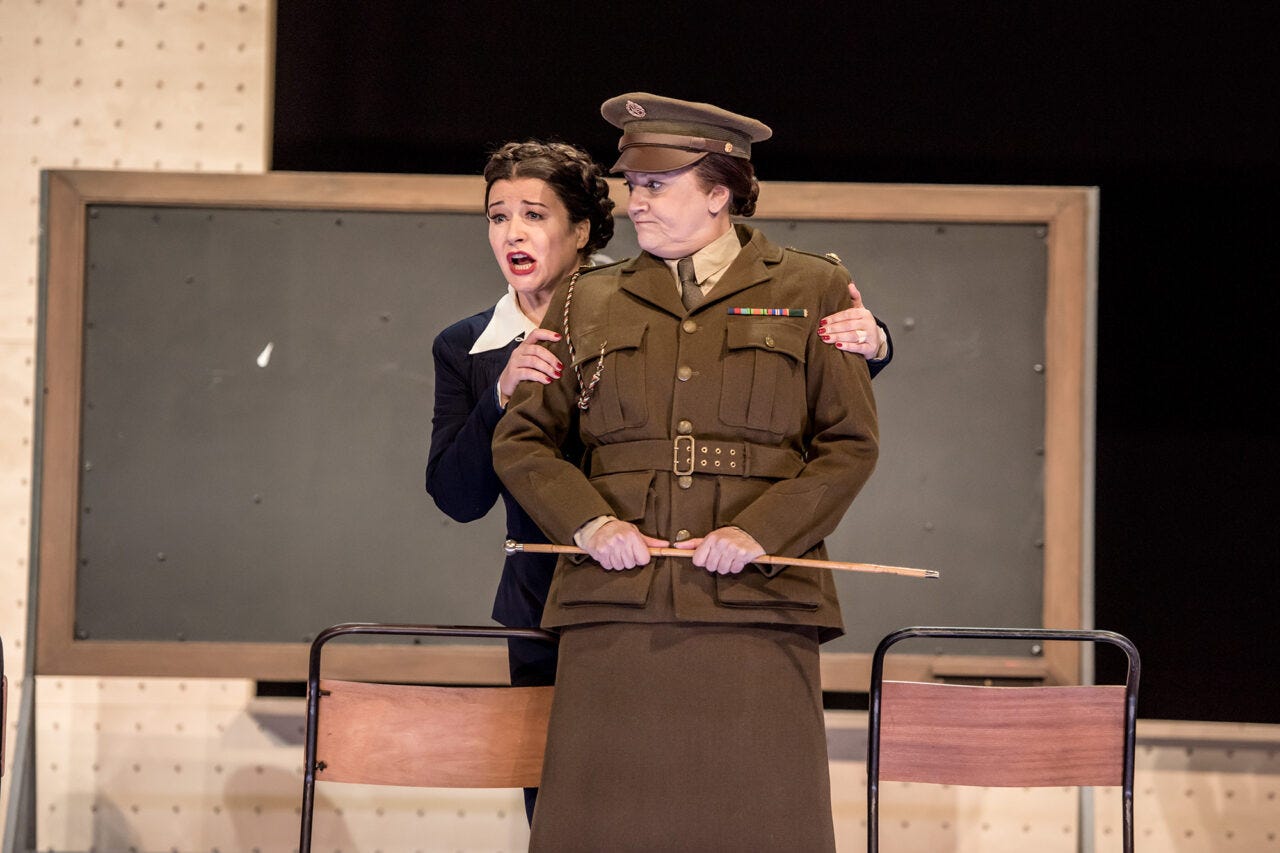 Carolyn Dobbin, Emma Bell, ENO’s Albert Herring 2025 © Genevieve Girling