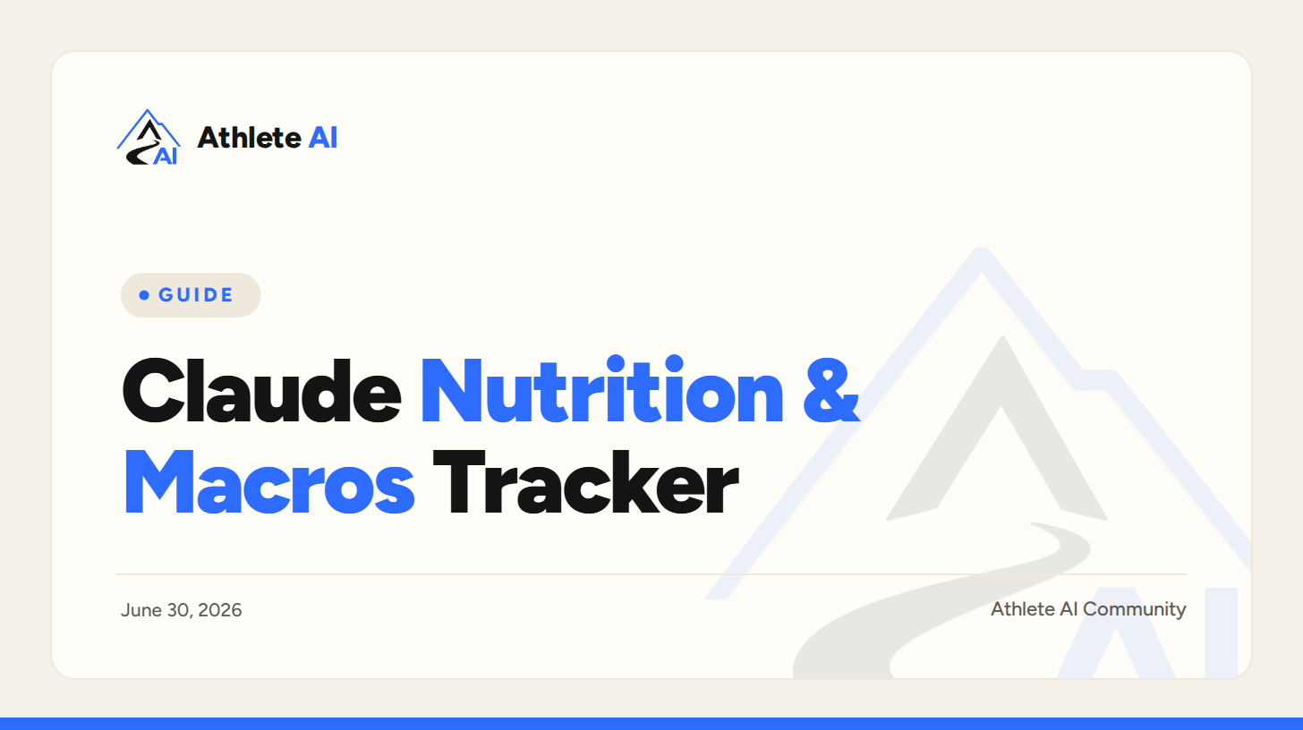 Claude Nutrition & Macros Tracker
