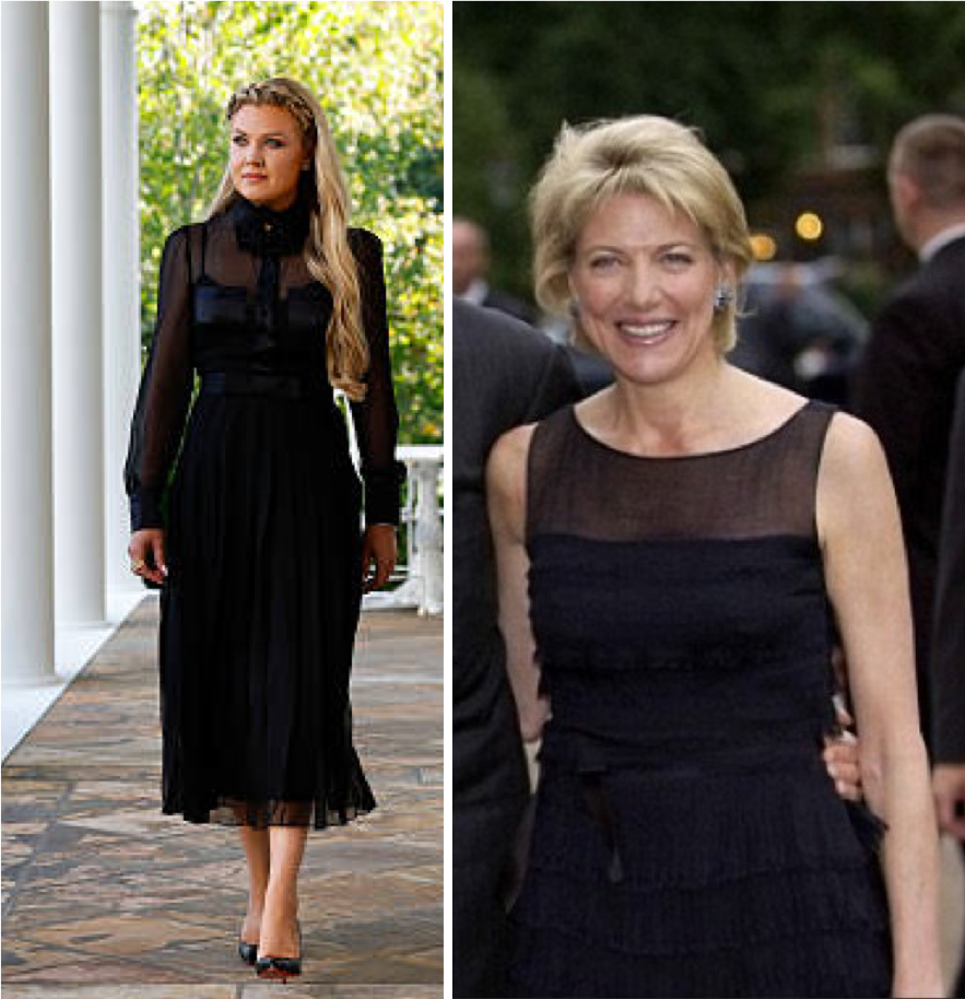 Two women, two generations — one corridor. Erika entered the real-estate world through a firm overseen at the executive level by Lynn Forester de Rothschild, a central figure in Epstein’s placement network. The convergence was not personal. It was structural.