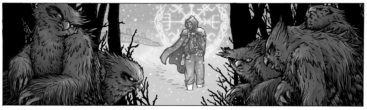 David Petersen's Blog: Torchbearer RPG Chapter Illo David Petersen's Blog: Torchbearer RPG Chapter Illo