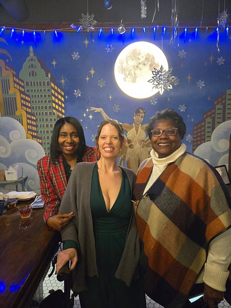 A series of pictures of Danni Eickenhorst doing community work in the Delmar area post-tornado.