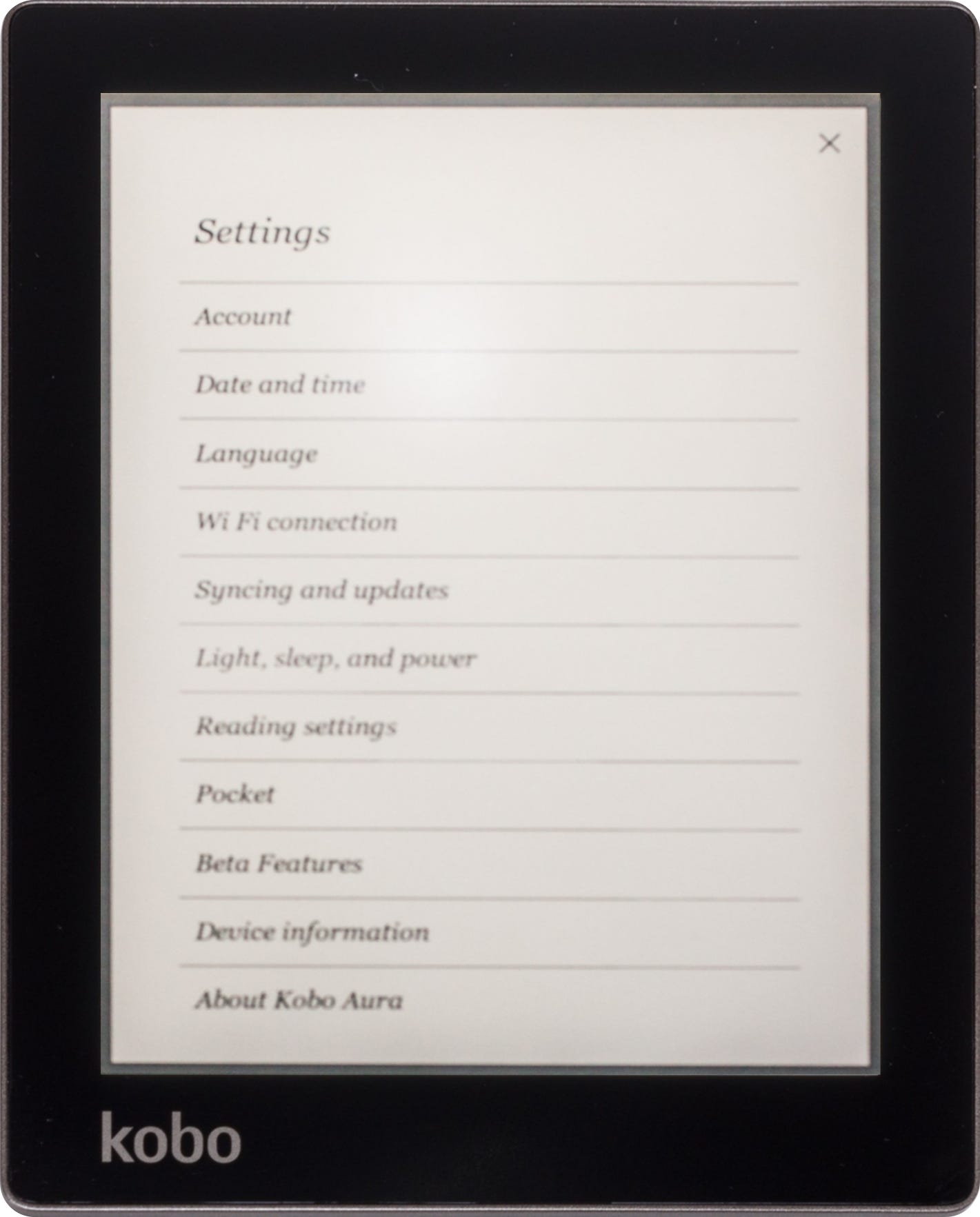 Kobo Aura 電子書閱讀器|來源:Cheeseisdisgusting / Wikimedia Commons(CC BY-SA 3.0) Kobo Aura 電子書閱讀器|來源:Cheeseisdisgusting / Wikimedia Commons(CC BY-SA 3.0)