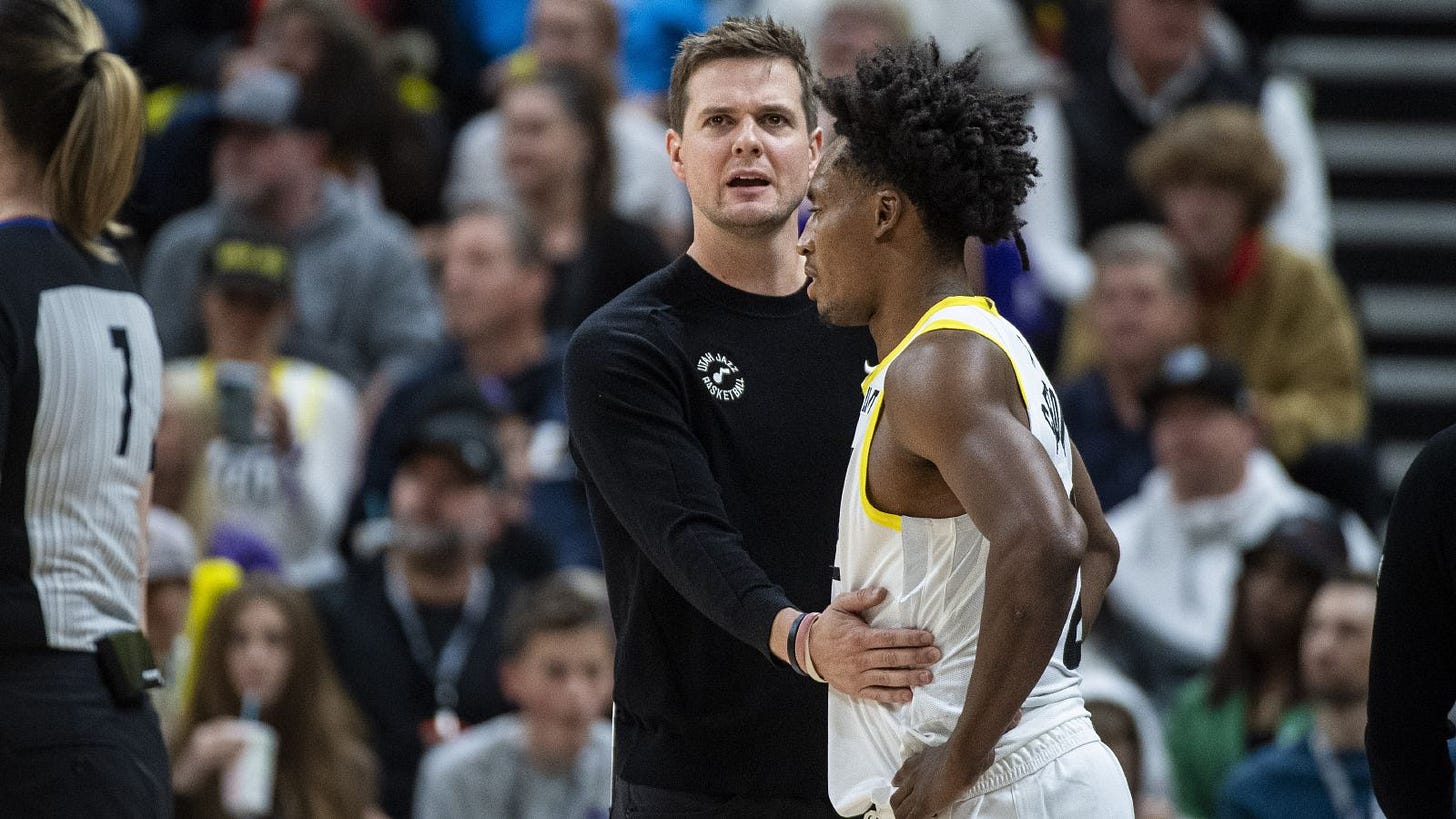Utah Jazz coach Will Hardy calls for harder play, fewer excuses