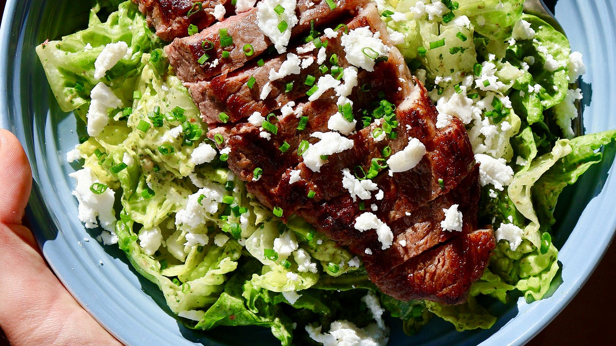 Green Goddess Steak Salad - by Mandy Maiorano Green Goddess Steak Salad - by Mandy Maiorano