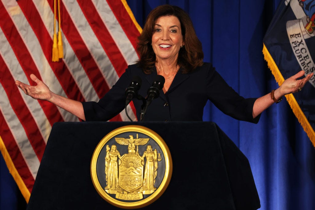 Kathy Hochul's rise in New York spotlights the barriers to women becoming governors | PBS News Kathy Hochul's rise in New York spotlights the barriers to women becoming governors | PBS News