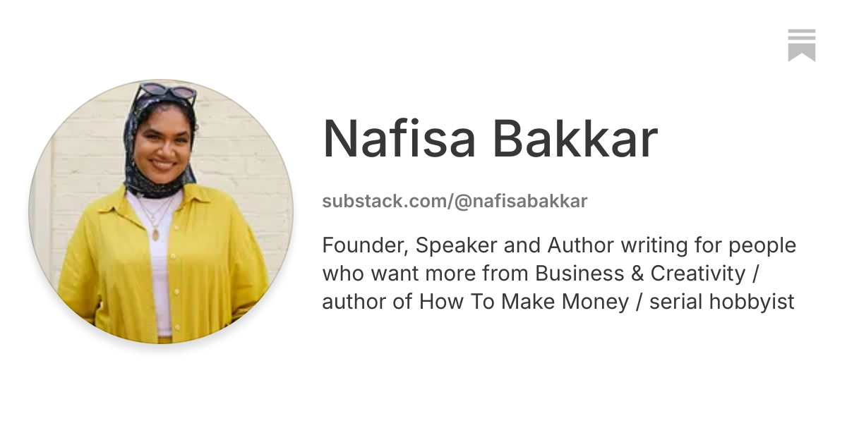Nafisa Bakkar | Substack