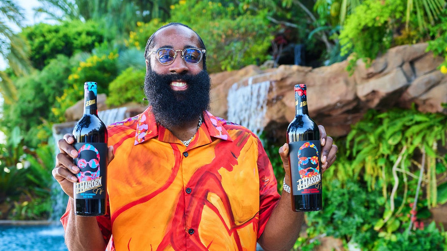 Sixers Star James Harden Puts the Beard on the Bottle Sixers Star James Harden Puts the Beard on the Bottle