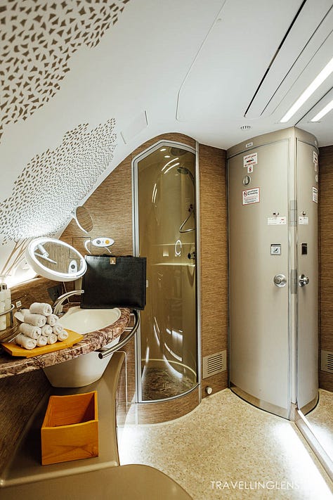 Emirates First Class, Houston to Dubai