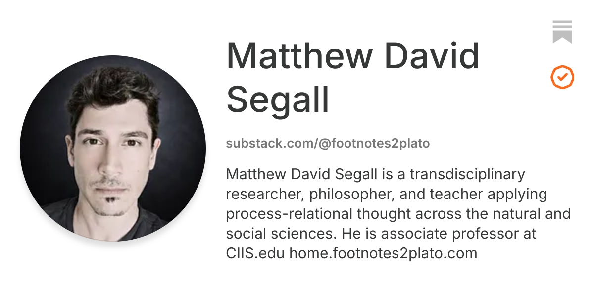 Matthew David Segall | Substack