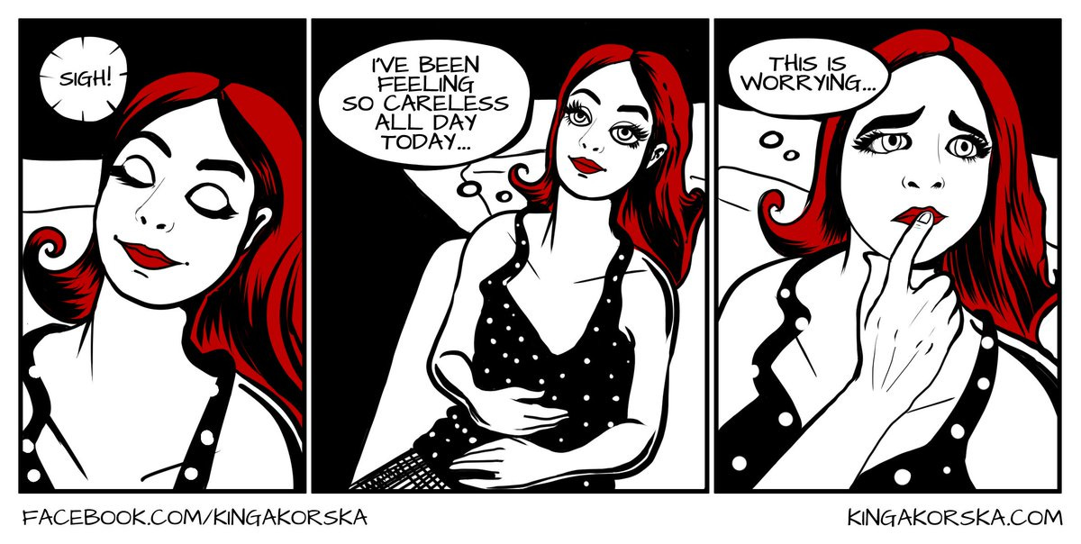 Kinga Korska on Twitter: "Comic strip straight from a Neurotic's Diary! # neurotic #comic #lol #worrying #worry #relax #stress #cartoon #redhead #polishgirl https://t.co/0bN7RrO1nj" / Twitter Kinga Korska on Twitter: "Comic strip straight from a Neurotic's Diary! # neurotic #comic #lol #worrying #worry #relax #stress #cartoon #redhead #polishgirl https://t.co/0bN7RrO1nj" / Twitter