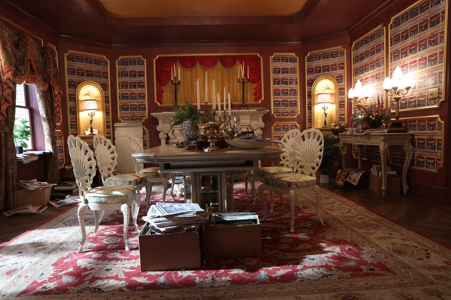 The designers used theatricality as a litmus test for Olivers decor. We imagined winesoaked dinners at La Scala followed...