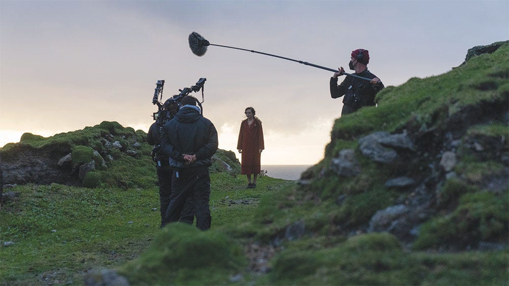 Kerry Condon en el set de rodaje de “The Banshees of Inisherin”.
