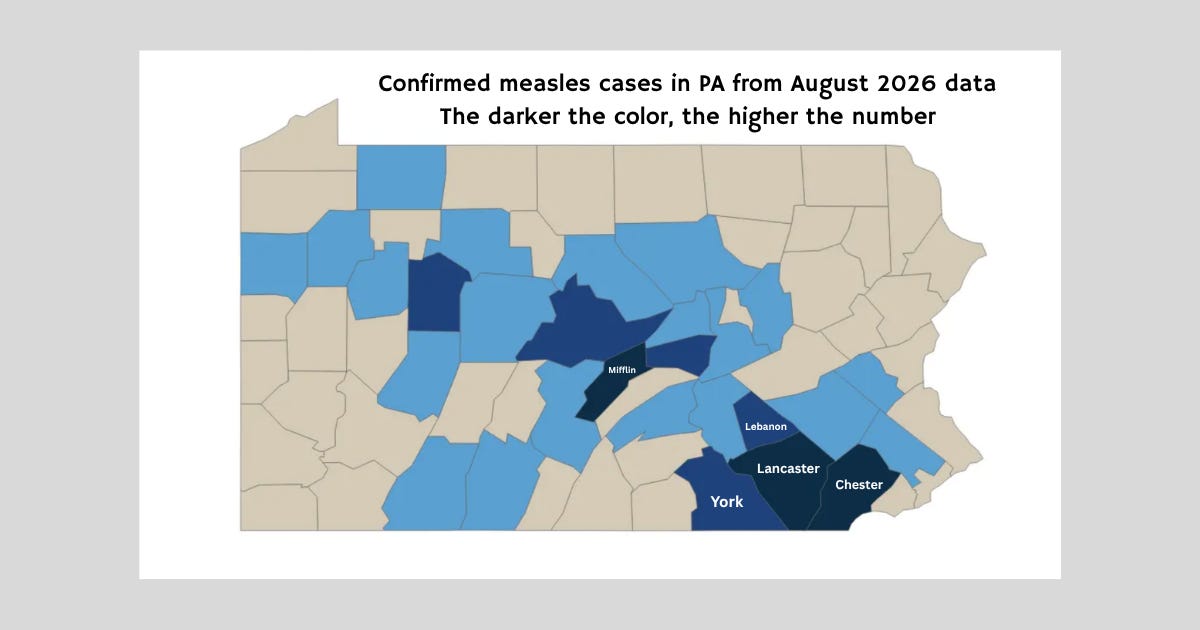 Photo: pauloffit.substack.com Measles Outbreak in Pennsylvania: "Deadliest Year Yet" as Vaccine Deniers Contribute to Rising Death Toll