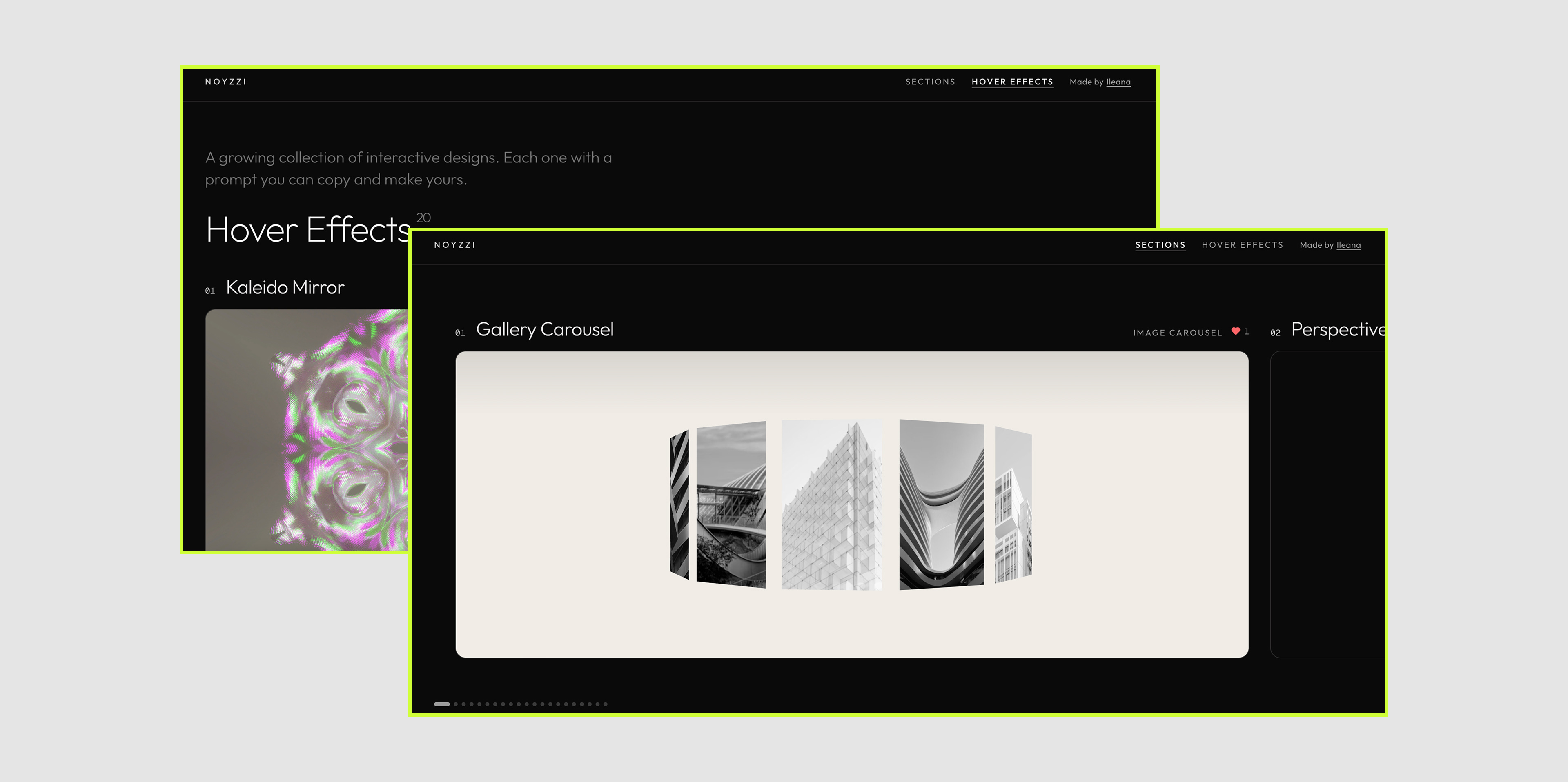 A Collection of 40+ Design and Hover Effect Prompts. All Free to Use.