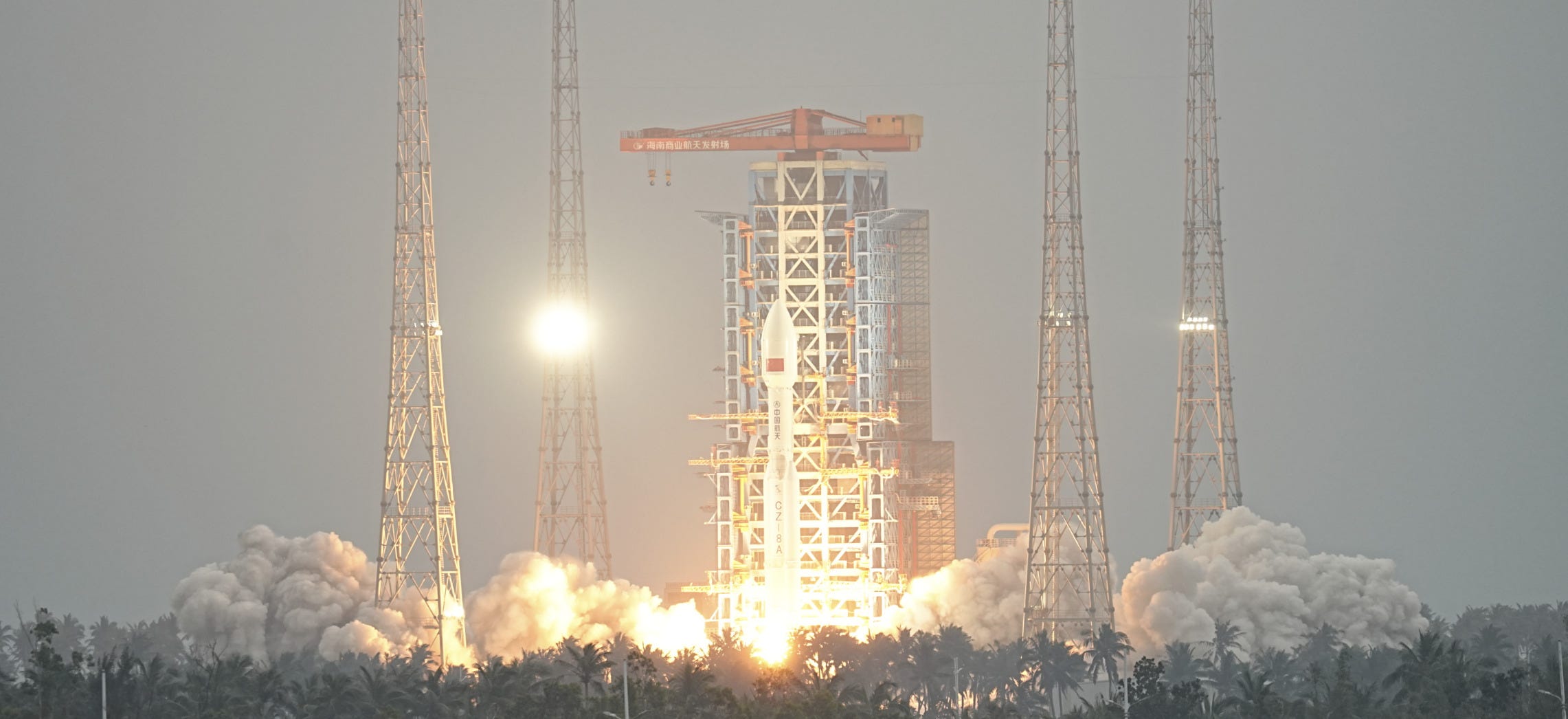 The Long March 8A Y6 vehicle lifting off from Commercial Launch Pad 1 at the Wenchang Commercial Space Launch Site on December 25th/26th 2025.
