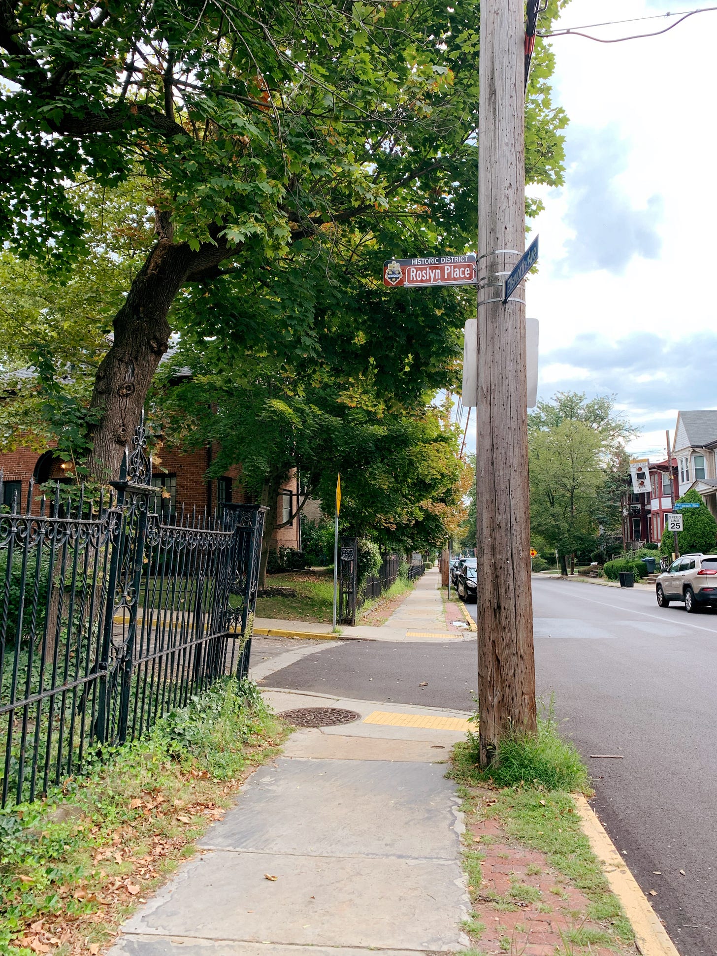 Roslyn Place street sign