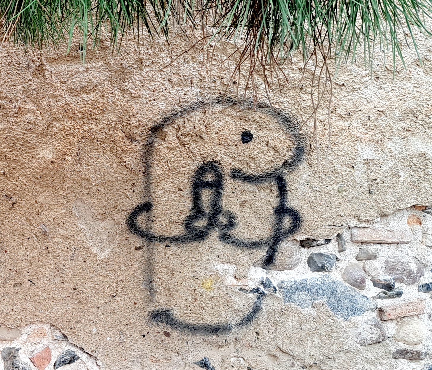 A simplistic piece of penis street art