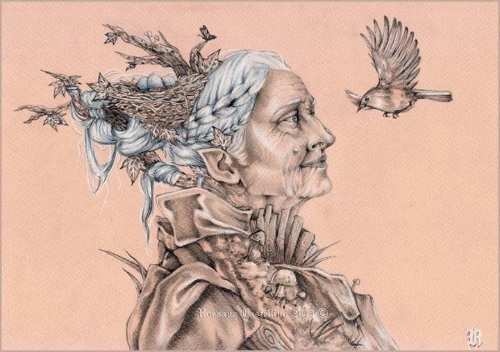The Crone | Art, Pagan art, Sci fi art